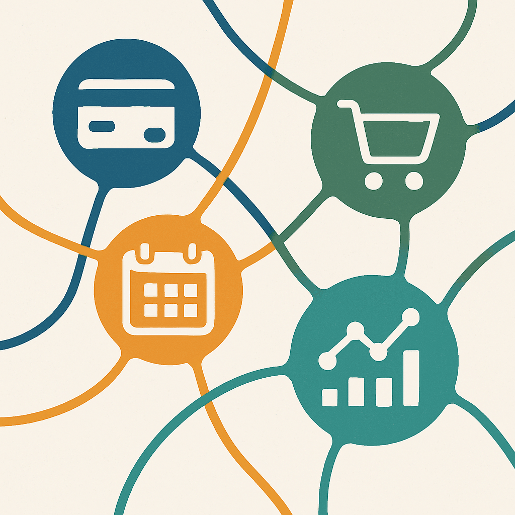 Business integrations for websites and apps