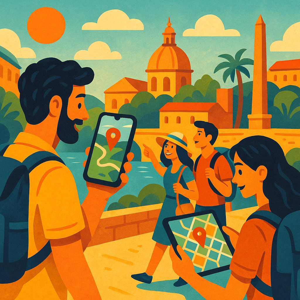 Tourism websites and visitor guide apps